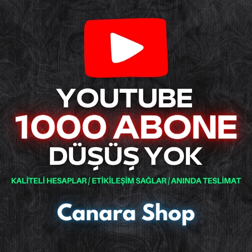  ⭐ YOUTUBE 1000 ABONE - Düşüş Yok - Hızlı - Piyasanın En İyisi